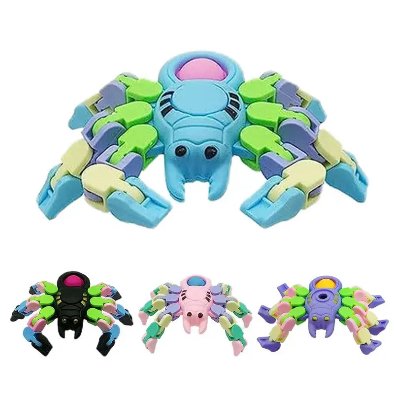 

Stress Squeeze Toy 4pcs Sensory Squeezable Chain Doll Creative Toys Sensory Chain Fidget Toy For Christmas Birthday Easter New