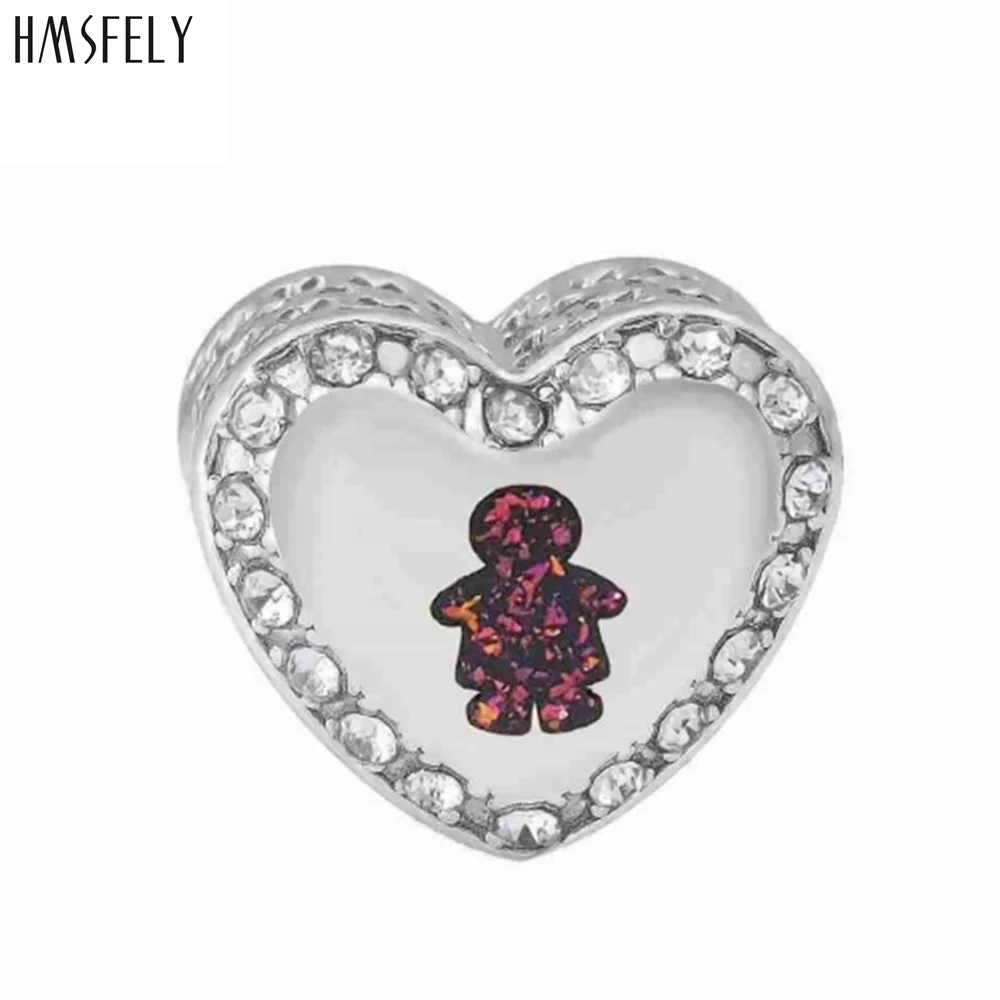 

HMSFELY Boy theme Beads For Charm Women Bracelet Jewelry Making Accessories Bead 316l Stainless Steel Beads