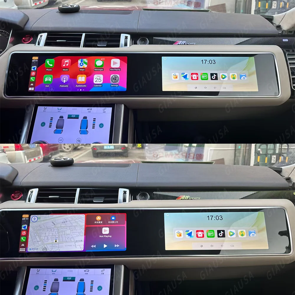 لاند روفر رينج روفر سبورت L494 2013-2019 راديو السيارة مشغل وسائط متعددة نظام تحديد المواقع والملاحة DSP Carplay أندرويد 13 شاشة تعمل باللمس #3