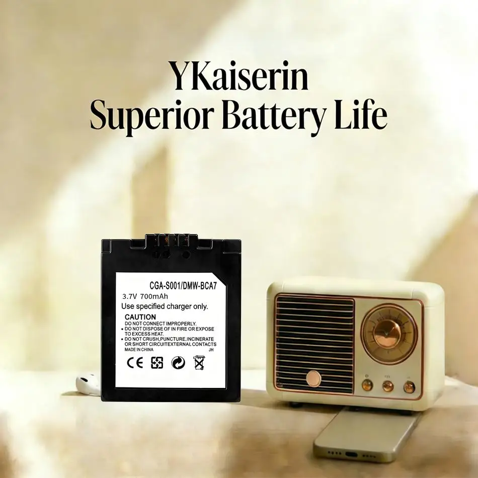 

Аккумулятор для камеры Panasonic Lumix DMC-FX1EG, DMC-F1PP, DMC-F1S, DMC-FX1, DMC-FX5, надежная замена, 700 мАч, CGA-S001, DMW-BCA7