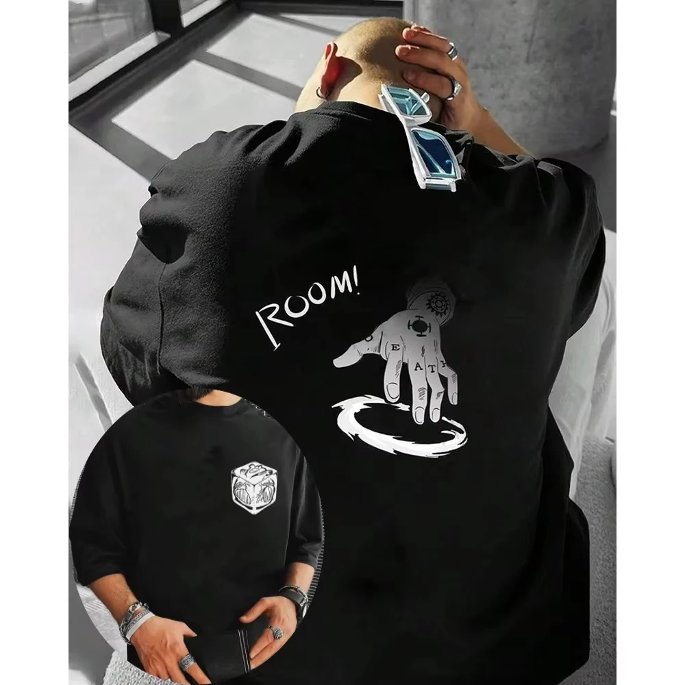 T-shirt One Piece pour homme, Trafalgar D. Water Law, été automne, anime, garçon, enfant, manches courtes, rétro, ample, tenue parent-enfant