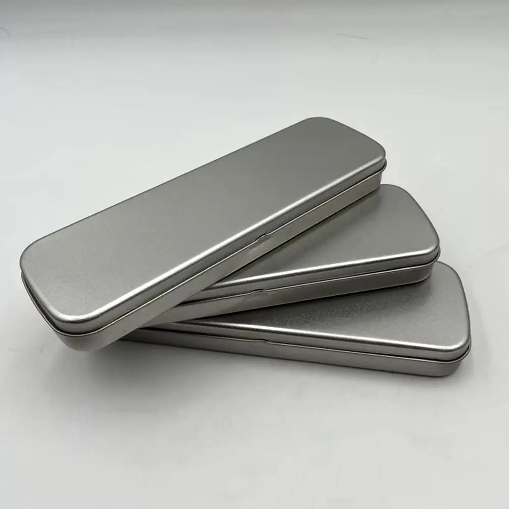 1Pcs New Rectangular Metal Pen Box Versatile Fountain Pen Pencil Case Spacious Tinplate Box