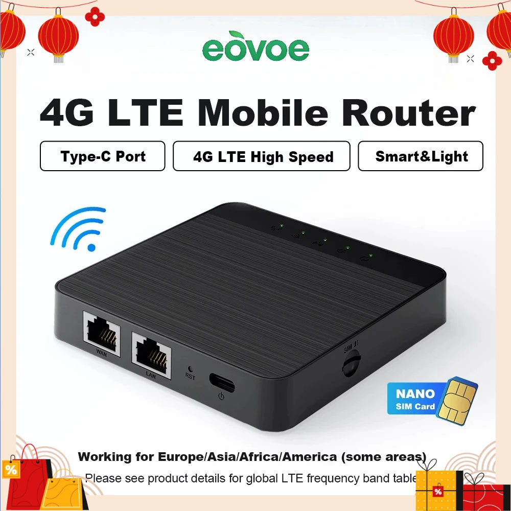 

4G LTE Wi-Fi роутер 300 Мбит/с, мини-бокс, беспроводной портативный модем, внешний хотспот, слот для SIM-карты, репитер, поддержка до 30 пользователей