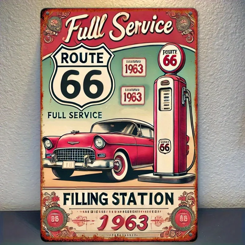 [ Route 66 Sign] Route 66 Metal Sign - 