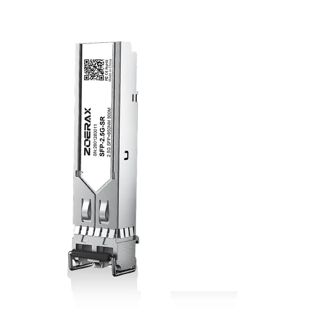 ZoeRax 1.25/2.5/10G SFP Multi-Mode LC Duplex Transceiver-Modul 850nm 550/500/300m DDM Glasfasermodul Plug-and-Play