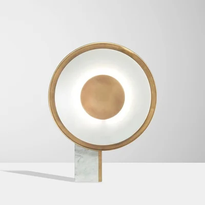 

Hot sell Elegant Touch: ISC Shaped Marble Table Lamps Blend Modern Decor with Timeless Chic for Your Space