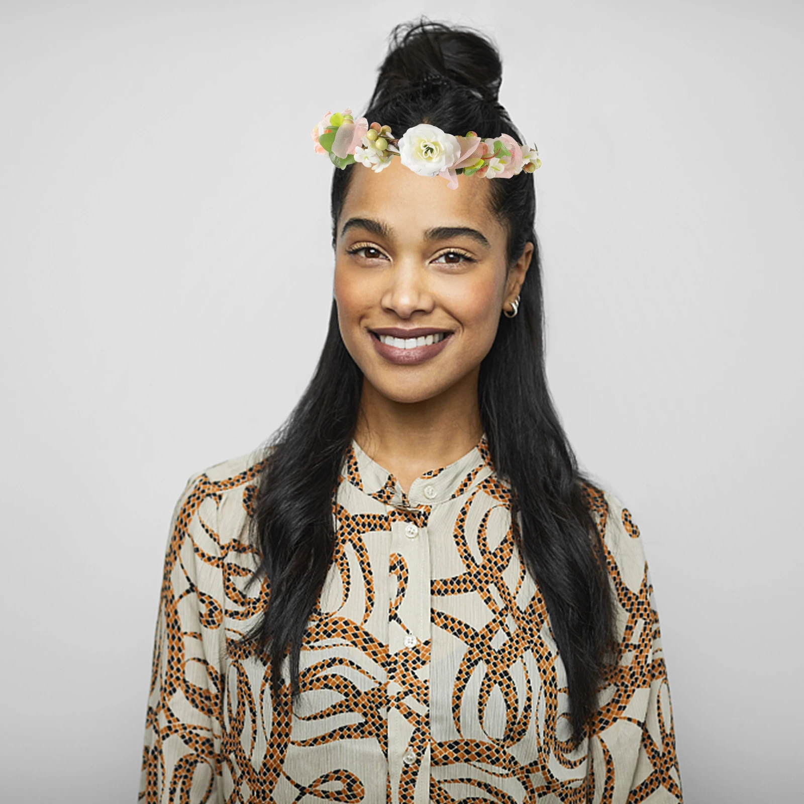 

Floral Headb Wedding Hairb Bridal Headdress Crown Vine Berry Adjustable Size Fit Most Heads Photo Prop Party Match