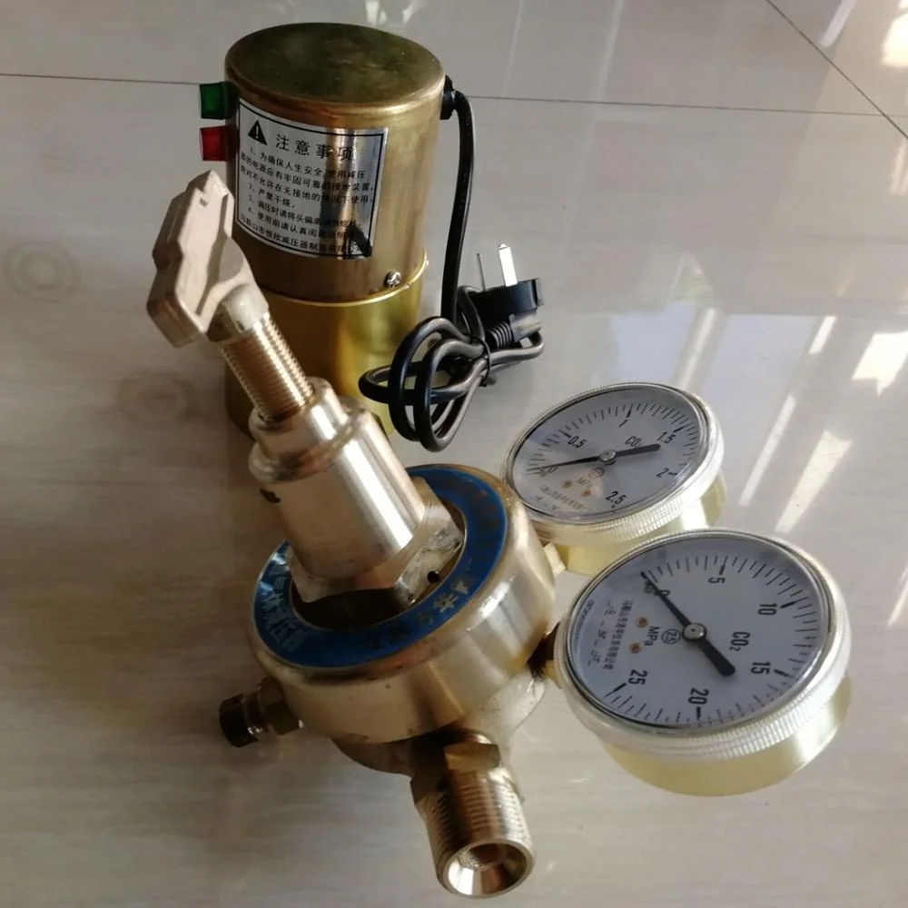 500W electrical heating  pressure regulator for CO2 gas pipe prevent frostbite