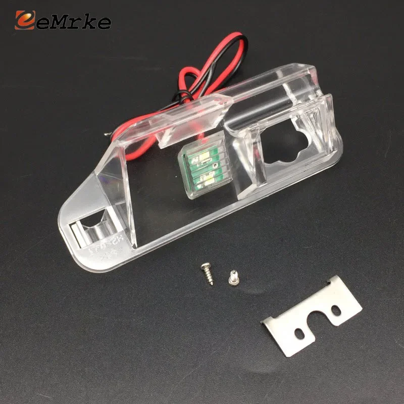EEMRKE Car Rear View Camera Bracket License Plate Lights Case with LED for Lexus RX270 RX350 RX450h RX AL10 MK III 2008-2015