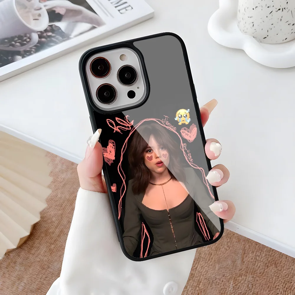 Aesthetic Jenna Ortega Actor Phone Case For Iphone 14 13 12 11 Pro Max Mini 8 6 7 Plus Se Xr X Xs 2020 PC+TPU Cover