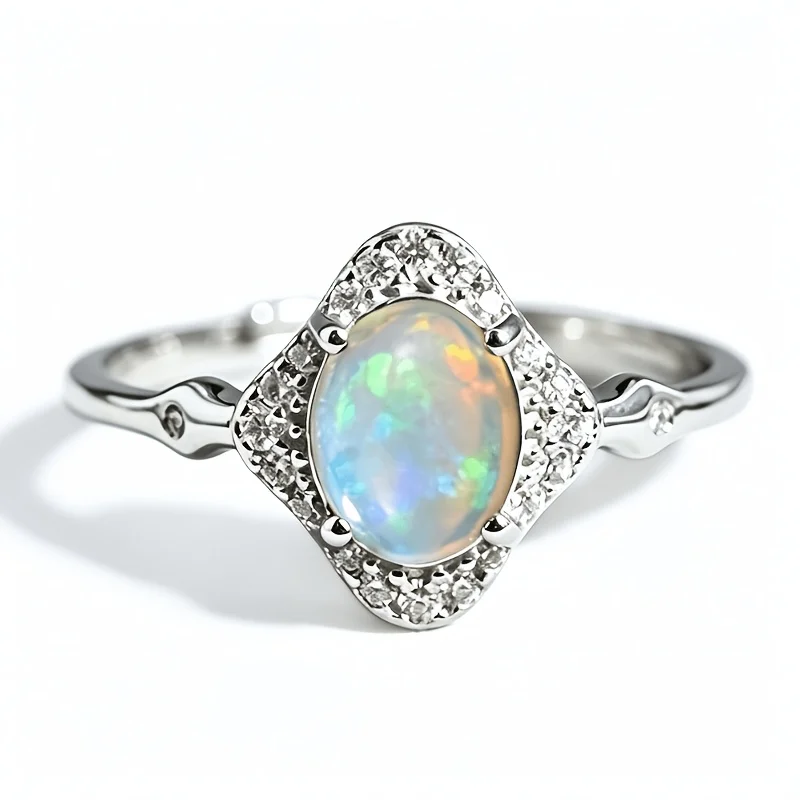 1 Pce 57mm Natural Opal S925 Sterling Silver Ring | Quirky | Thanksgiving, Halloween, and Black Friday gifts
