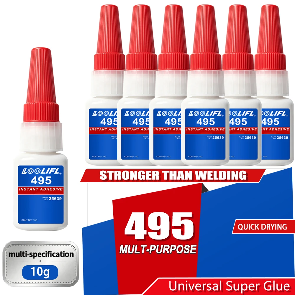10G Minis Sofort-Superkleber, Allzweck-Schnelltrocknender, Transparenter, Starker Klebstoff für Kunststoff, Metall, Holz, Kleinteile, DIY-Modellbau, Glaswerkzeug