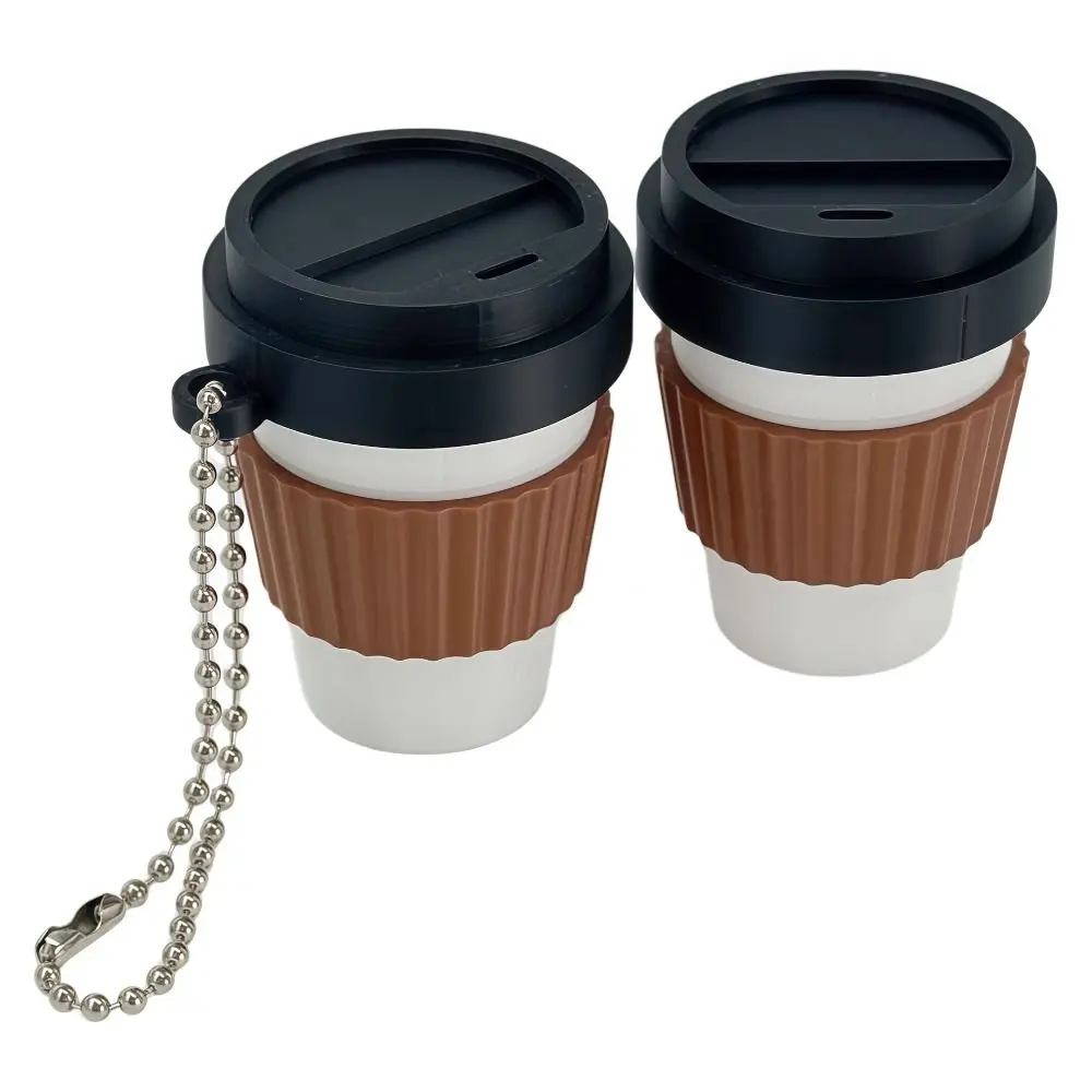 3D-gedruckter Clicker-Schlüsselanhänger, Simulations-Lebensmittel, lustiger Fingerknopf-Anhänger, Fidget-Sensorik-Kaffee-Beruhigungs-Schlüsselanhänger, Taschenanhänger – Detail 11