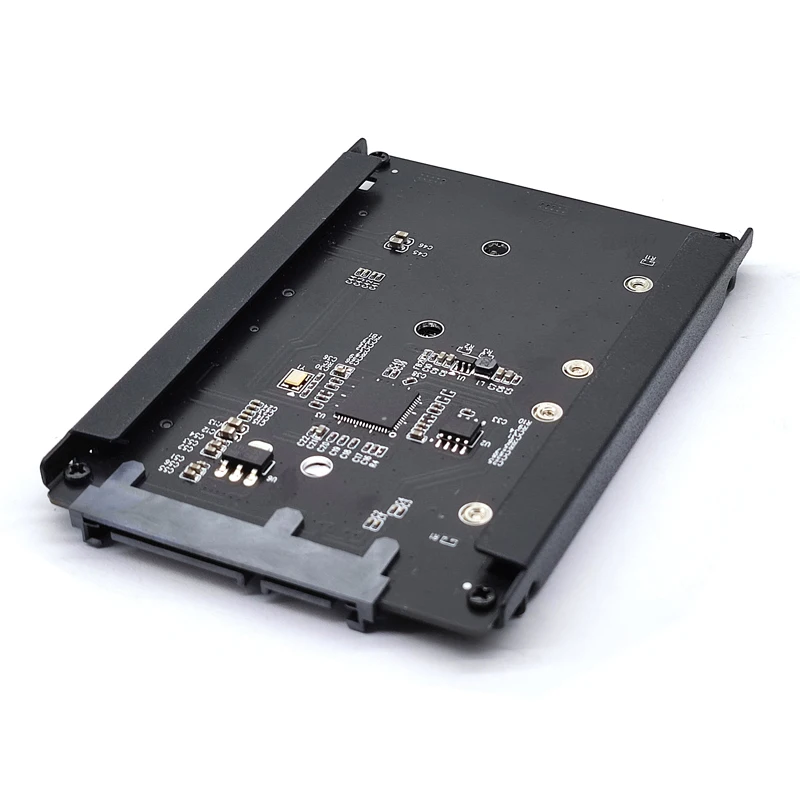 محول mSATA إلى SATA مزدوج mSATA إلى 2.5 SATA 3.0 6Gbps محول بطاقة المجلس مقبس مؤشر LED mSATA SSD إلى 2.5 ''SATA 3 Riser