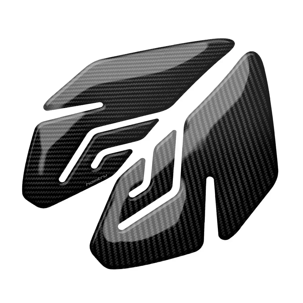 لياماها YZF-R3 R3 2015-2018 دراجة نارية ألياف الكربون محكم الجانب خزان الوقود وسادة الركبة المضادة للانزلاق حماية ملصق