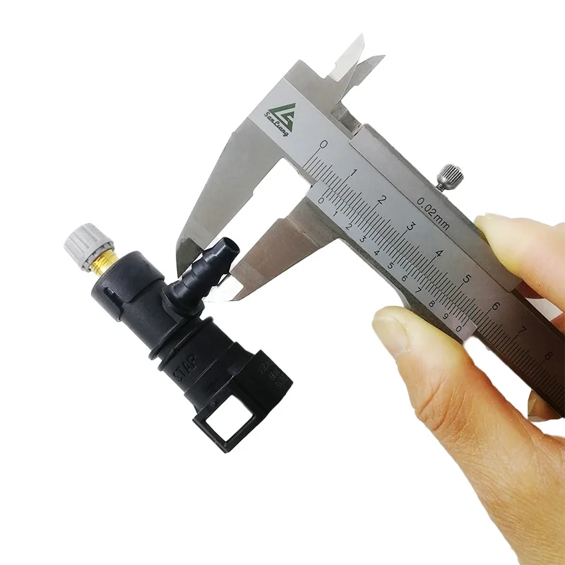 9.89mm fuel line quick connector 9.89 ID6 tee connector plastic female connector fittings with high quality 1pc