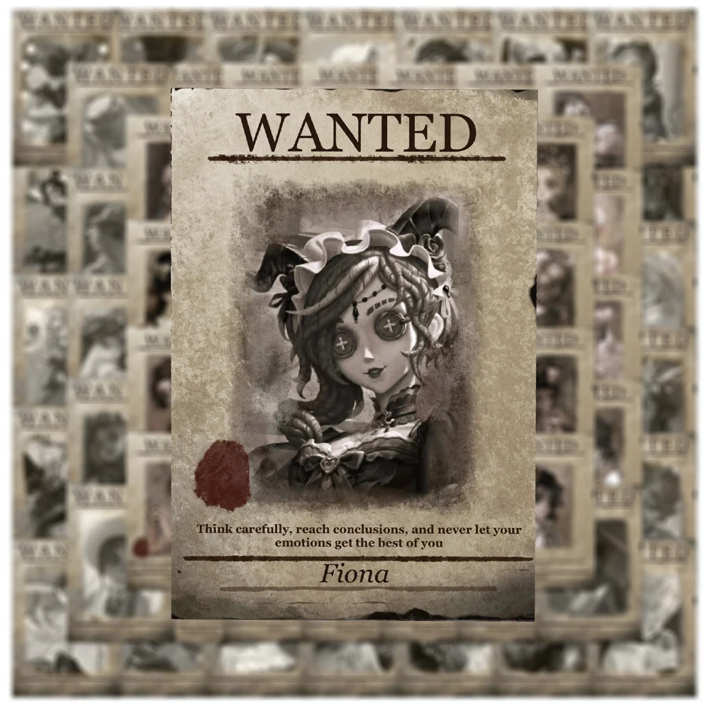 

10/30/64pcs Horror Identity Ⅴ Wanted Posters Stickers Anime Game Decals Pack DIY Motorcycle Laptop Phone Cool Sticker Kids Toys