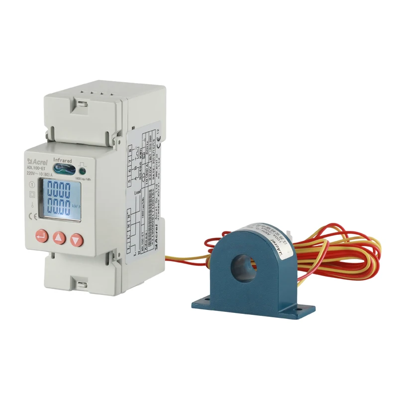 

Acrel Hot Sell DDSD1352-CT/C RS485 Din rail meter 20(100)A input current kwh meter single phase Ph1 energy meter