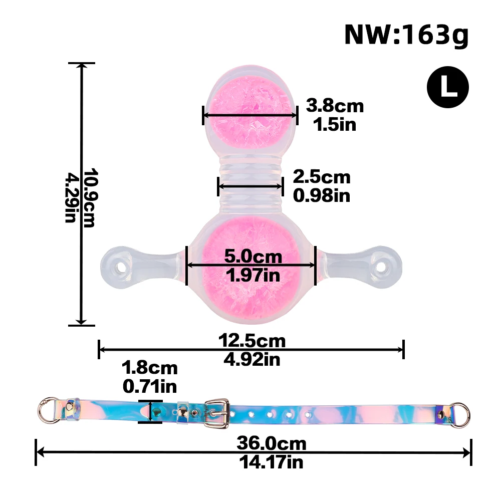 ORALSX سيليكون الفم الكمامة S ، L حجم الكرة الكمامة ضبط النفس مفتوحة عن طريق الفم مع حزام قابل للضبط الجنس لعب للعب الكبار الملحقات المثيرة