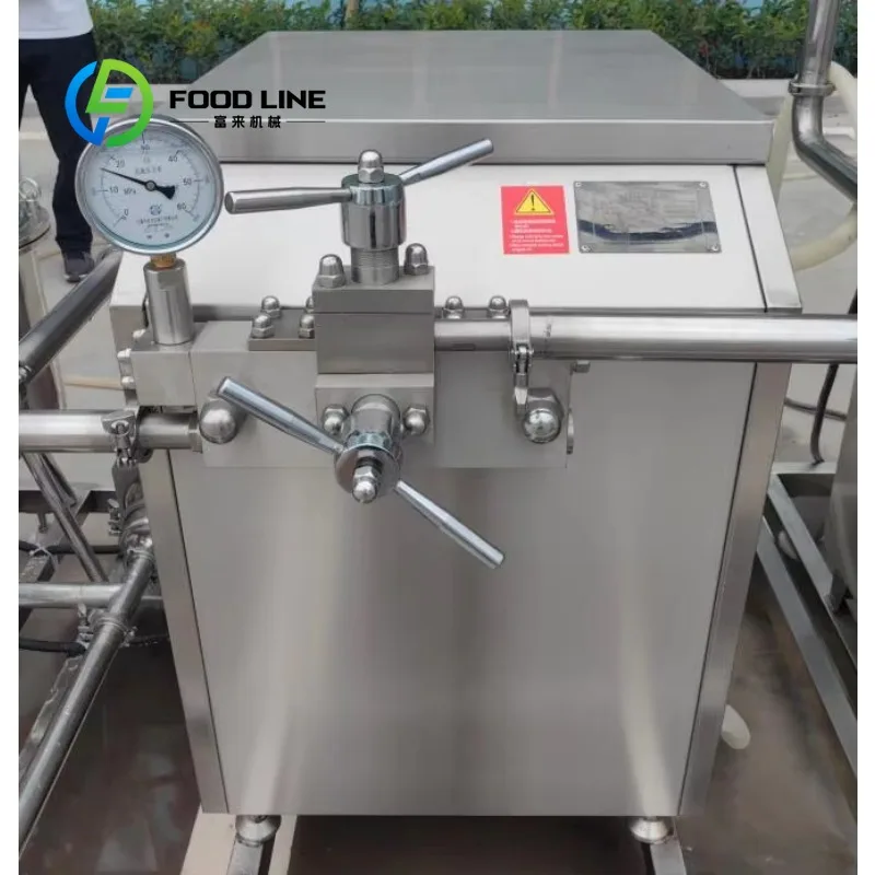 Customize Stainless Steel High Pressure Homogenizer Machine For Milk Yogurt Juice Beverage Emulsifying Food Processing Equipment