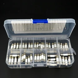 50PCS 10 Kinds Fast Ceramic Fuses Kit 250V 5mm x 20mm 0.25A 0.5A 1A 2A 3A 5A 8A 10A 15A 20 AMP Fuse Tube Assortment ibuw