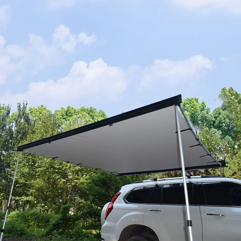 New Design Retractable Aluminum Hard case   Roof Rooftop  4x4 4wd Camping Car Side Awning 3m