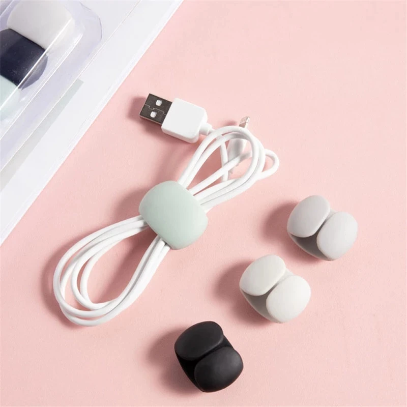 

Cable Organizer Clips Mouse Wire Headphone Holder USB Charger Holder Cable Winder Desk Tidy Organizer Wire Cord Protector
