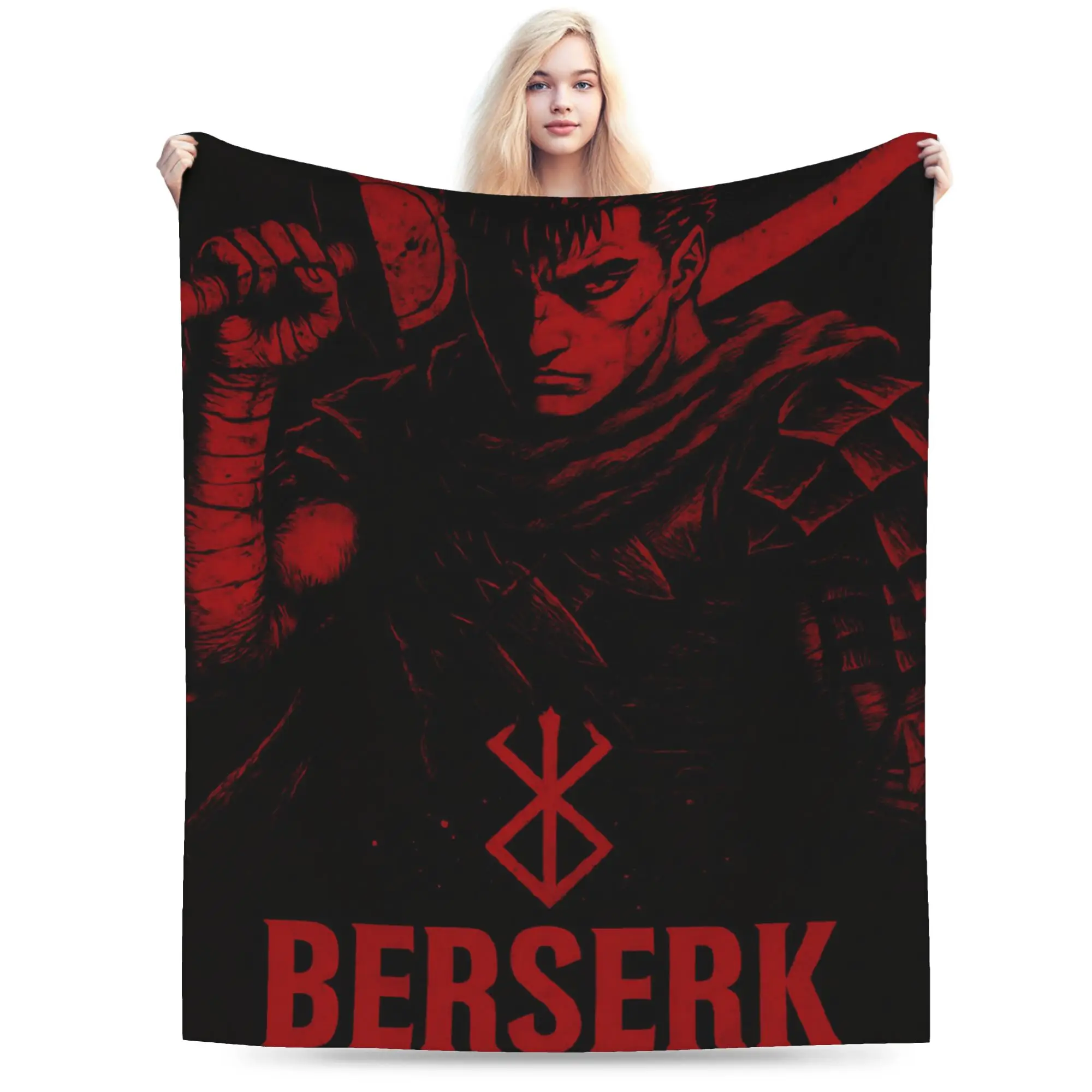 Berserks Plush Blanket Girls Boys  Flannel Throw Blanket For Couch Chair Super Soft Customized Quality Bedspread Gift Idea