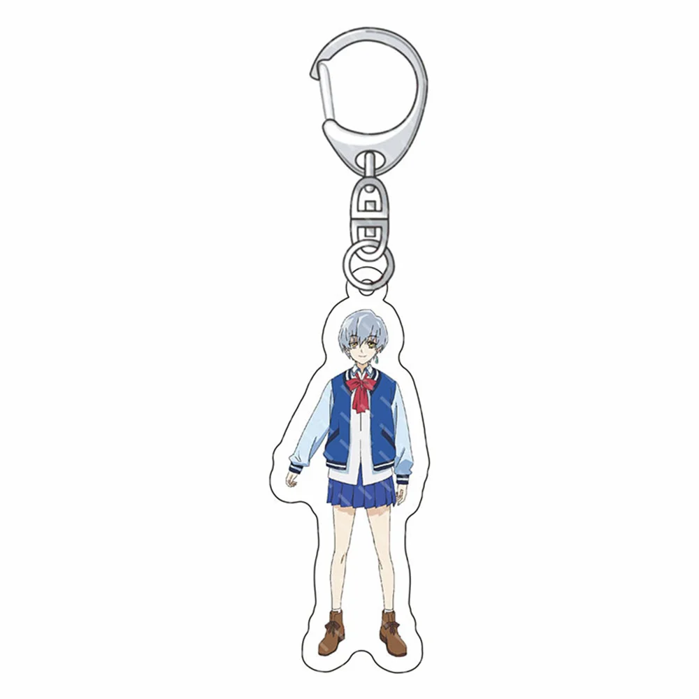 Anime VLAD LOVE Figure Keyring MITSUGU BAMBA MAI TRANSYLVANIA NAMI UNTEN  Acrylic Keychain Model Desktop Decoration Fans Gifts