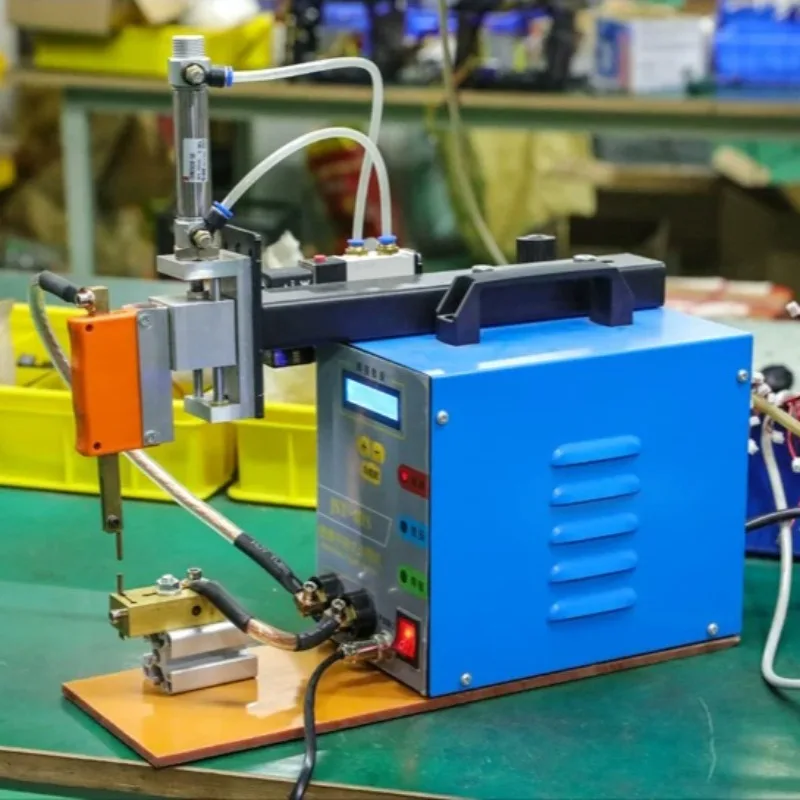 Small Hardware Spot Welder Pneumatic Spot Welder Lamp Pin Resistance Spot Welder Welding Tool Kits Equipment Supplies