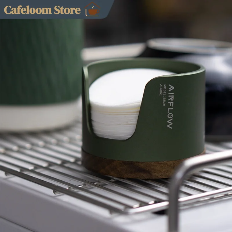 Airflow Coffee Filter Paper Storage Box Universal Organizer For 51mm 53mm 58mm Coffee Portafilter Filter Baskets Home Coffee Bar