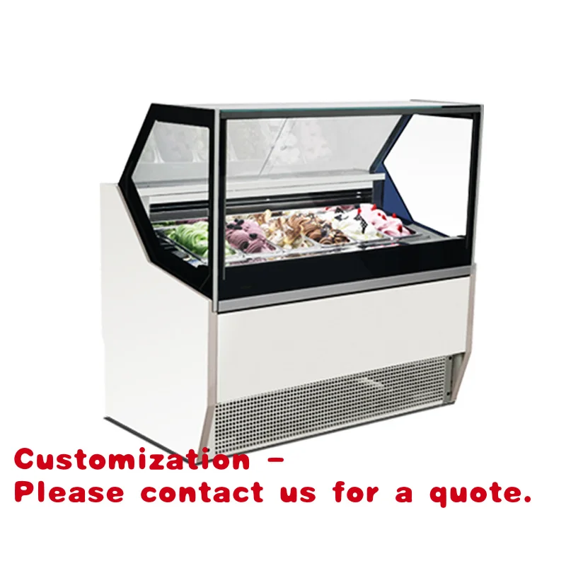 

Customize.Commercial Italian Display Cooler with Glass Door Single-Temperature Freezer Supermarket Use