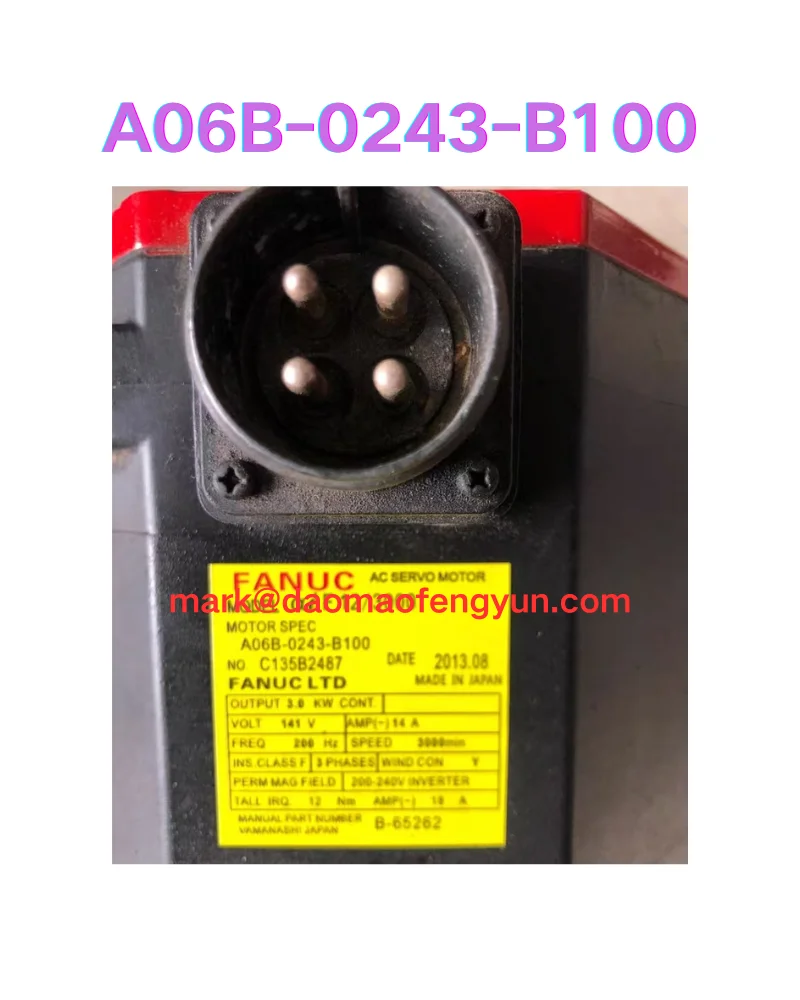 

A06B-0243-B100 Испытание серводвигателя в порядке