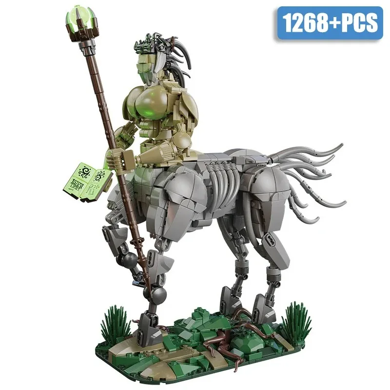 7060 centauros mágicos modelo 1268 pçs kit de blocos de construção figura moc montar criatura mágica centauro tijolos conjunto brinquedos meninos presentes