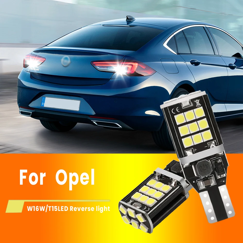 2pcs LED Reverse Light Blub Lamp W16W T15 921 Canbus For Opel Insignia opc 2.0 cdti 2011 2017 2022 2024