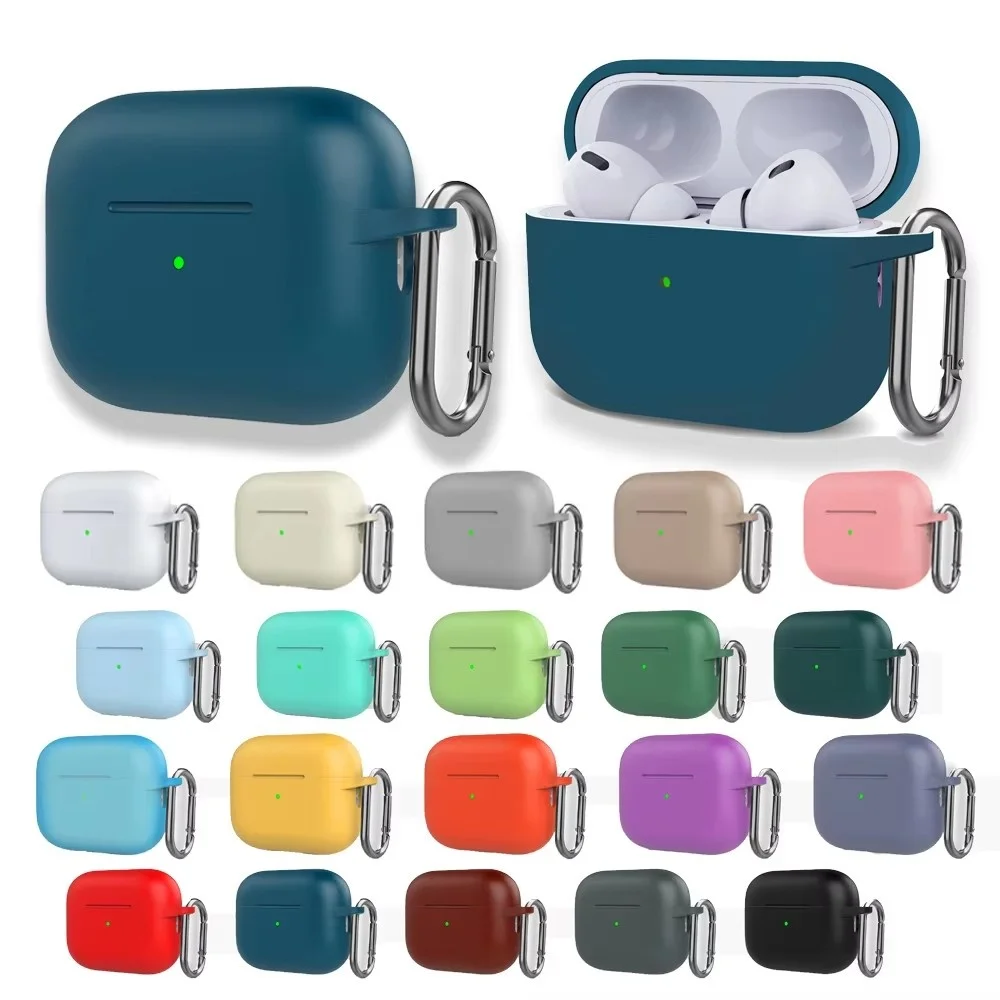 Fundas de silicona para auriculares para Airpods pro3rd Airpods 4, funda protectora para auriculares para Apple Airpods Pro 2, fundas para Airpods