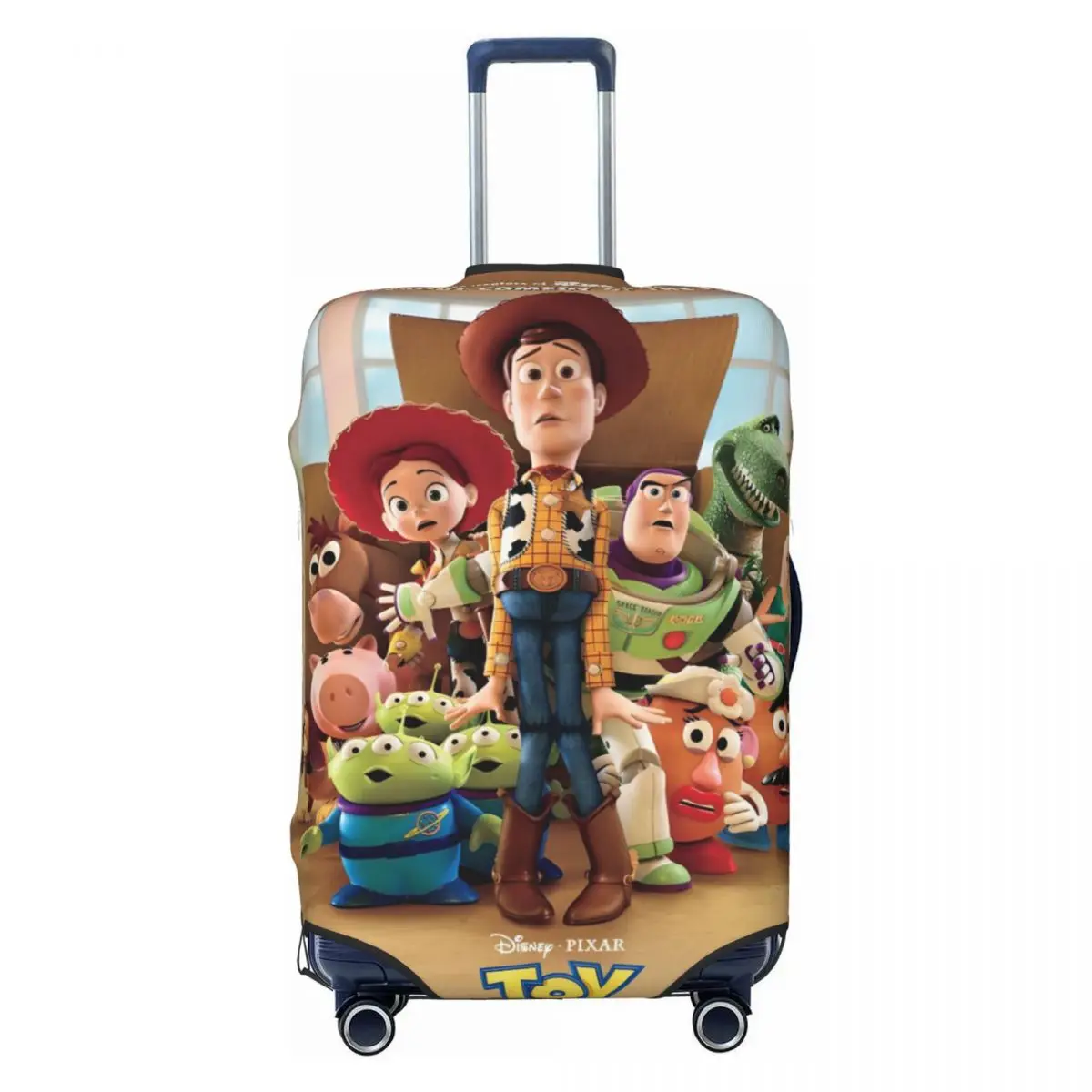 

Custom Toy Story Luggage Cover Protector Cute Vintage Characters Travel Suitcase Protective Cover for 18-32 Inch