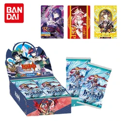 Genshin impact Anime Card figure Collections Wendi Zhong Li Traveler Games hobby collectibles Card Battle for children gift Toys