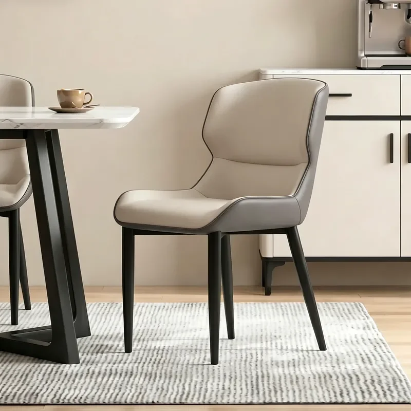 for Dining Chair Household 2026 New Modern Simple Dining Table and Chair Italian Minimalist Light Luxury High End Hotel