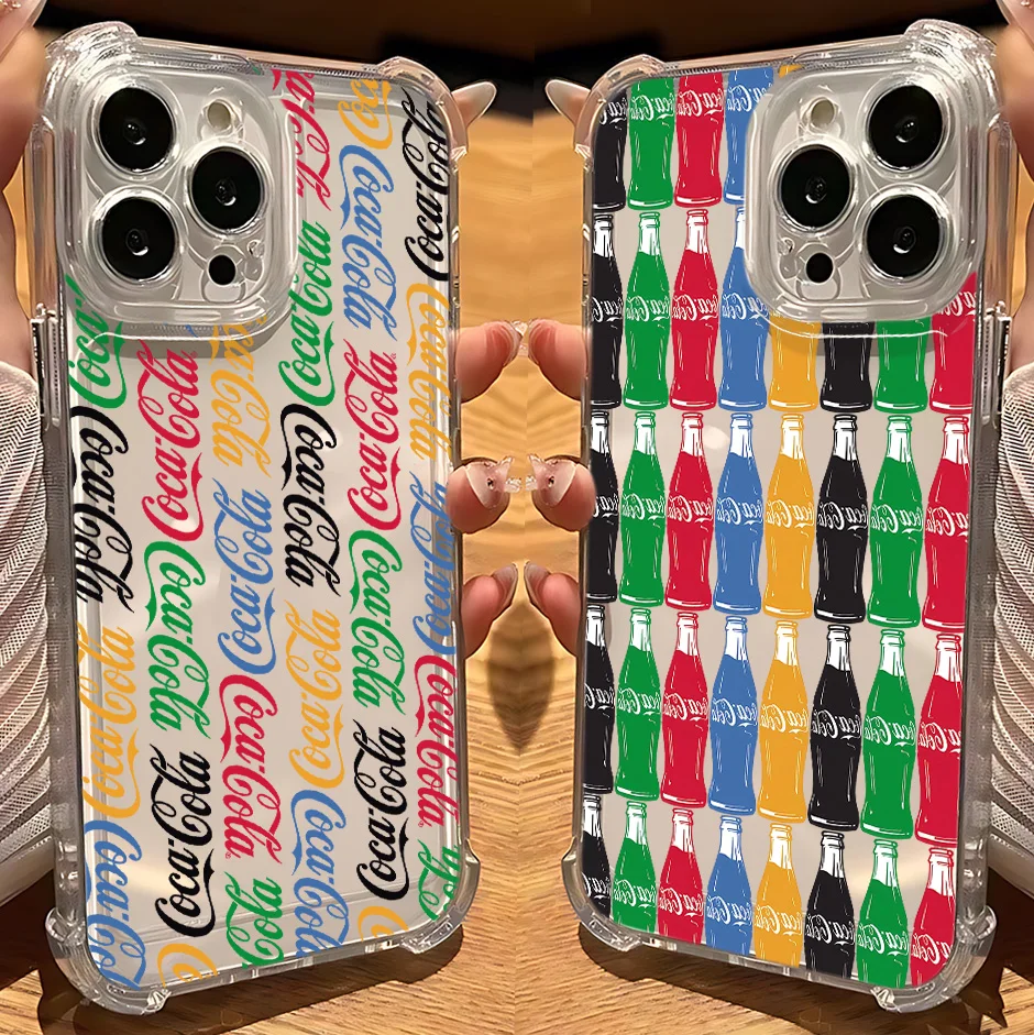 C-Coca-ColaS Phone Case For Samsung Galaxy S26 S25 S24 S23 S22 S21 S20 Edge FE Ultra Plus 4G 5G Anti Fall Clear TPU Cover