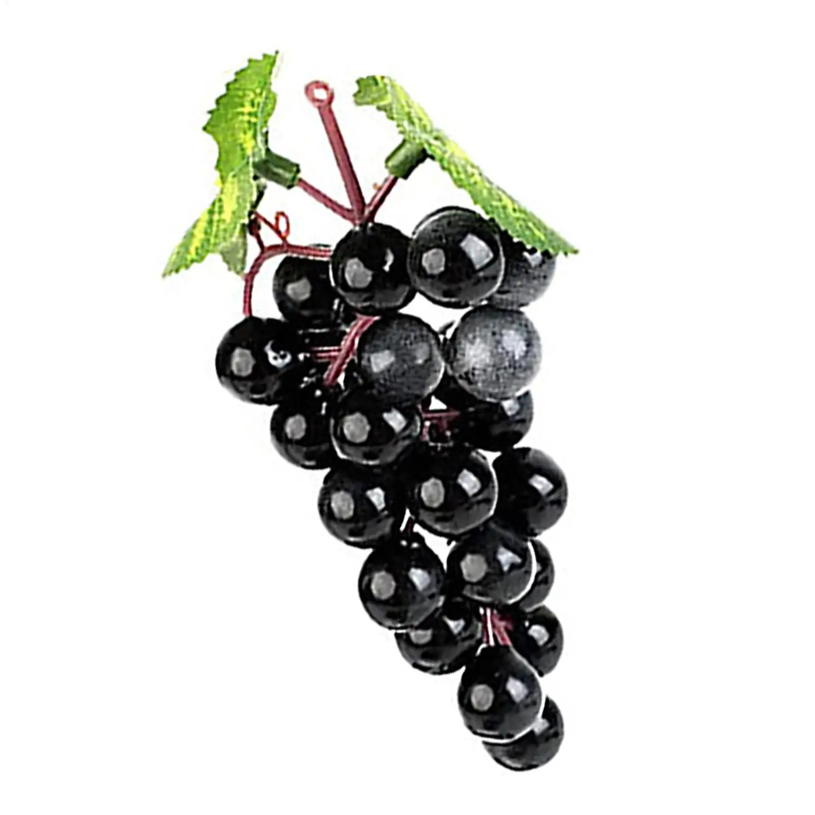 Racimo de uvas artificiales con acabado mate, racimo de uvas falsas, 18 piezas, adornos decorativos de uva artificiales, decoración exquisita para fiestas de frutas