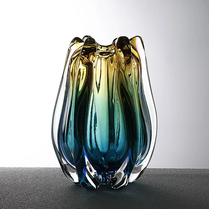 gradual change glazed vase ornament modern living room water raised flowers dried flower arrangement art vase soft decoration