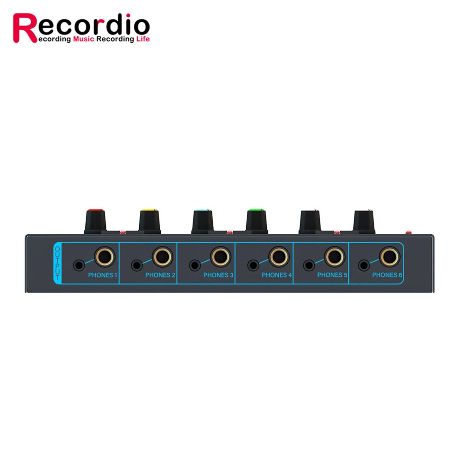 RGB professional one-input multiple-output 4-way headphone amplifier 6-way headphone amplifier lossless monitoring distributor