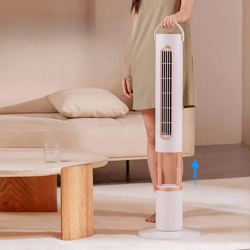 Smart Portable Vertically Adjustable Height Tower Fan Smart 10000 mAh High Quality Rechargeable Foldable Fan
