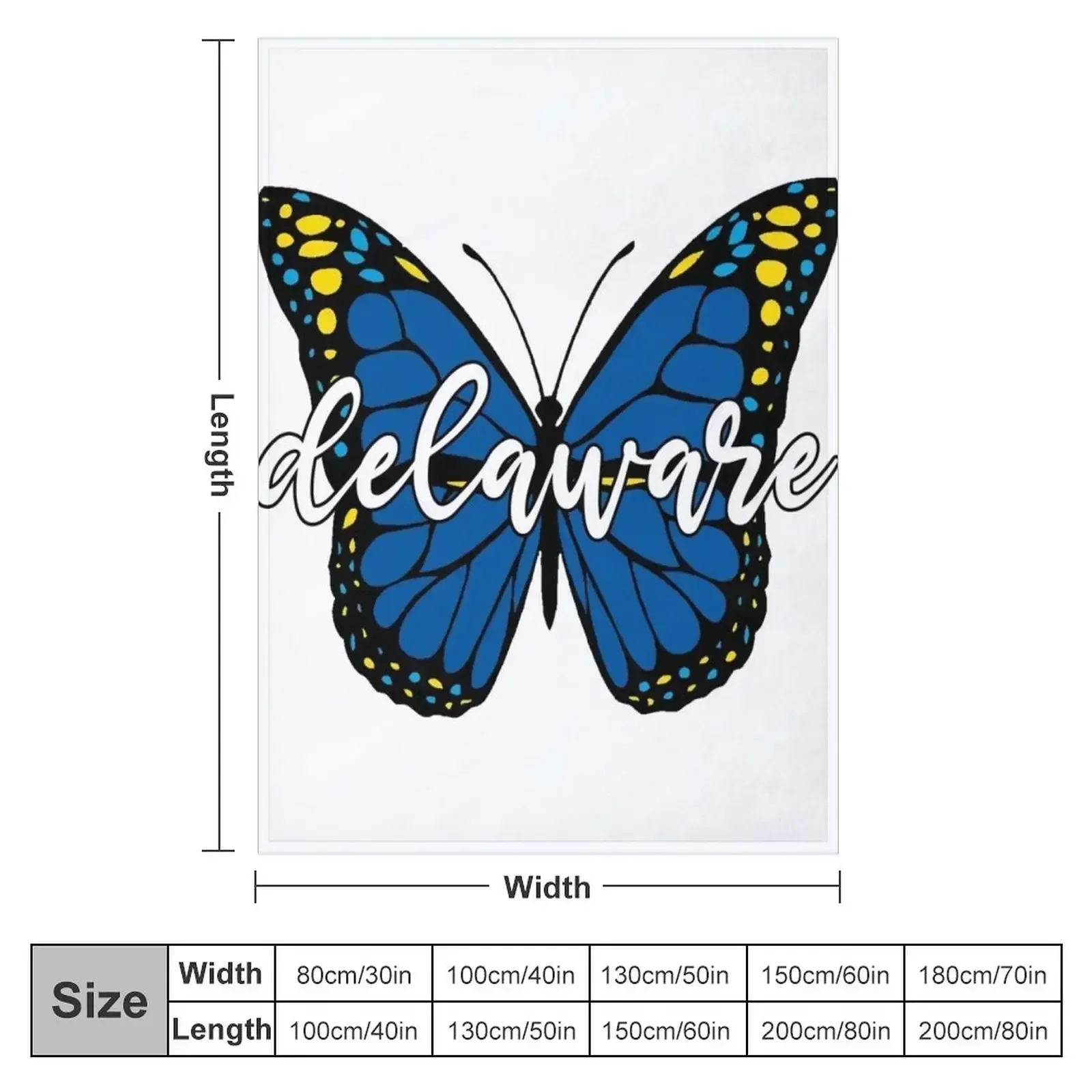 New Delaware Butterfly Throw Blanket heavy to sleep Travel manga Decorative Sofas Cute Plaid Luxury Throw Blankets