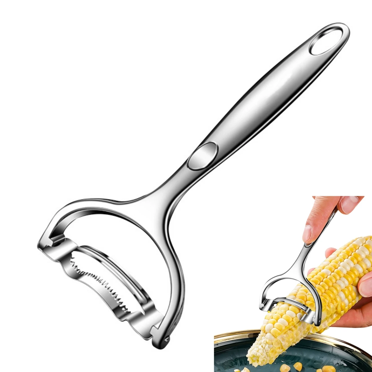 Dishwasher Safe Corn Stripper Cooking Device Kitchen Corn Peeler 15.5x6.5cm Corn Removing Tool Dishwasher Safe