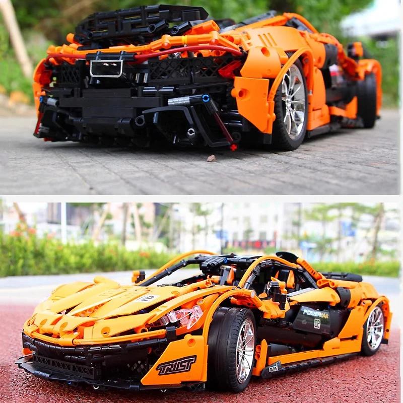 MOULD KING 13090 MOC APP Technical Sports Racing Car Hypercar Model 1:8 Building Block Bricks Puzzle DIY Toy Christmas Gifts Kid