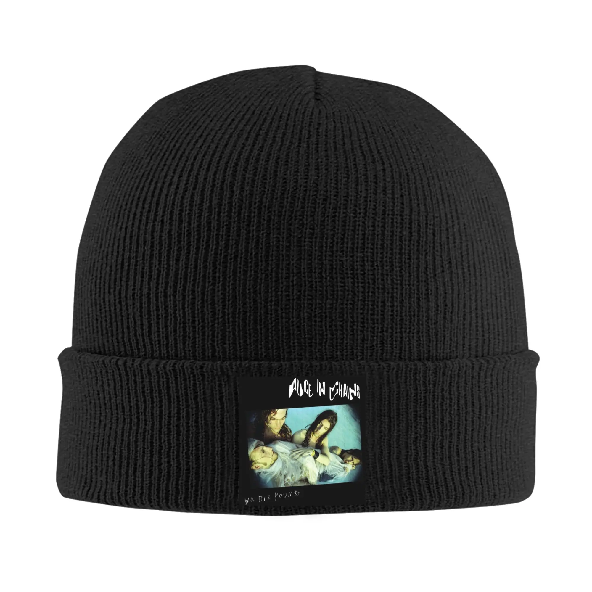Music Grunge Rock Alice In Chains Screaming Trees Winter Skullies Beanies Hat Warm Autumn Knitted Hats Bonnet Cap for Women Men