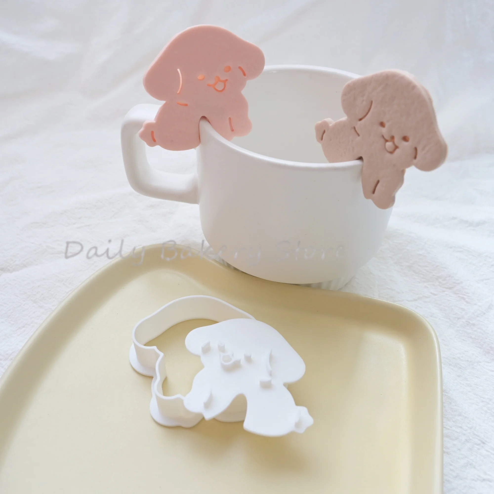 Cortador de galletas de animales de dibujos animados, mini molde para galletas de perro, molde para cortar galletas con diseño de perro colgante, molde para repostería, estampador de galletas, moldes para hornear.