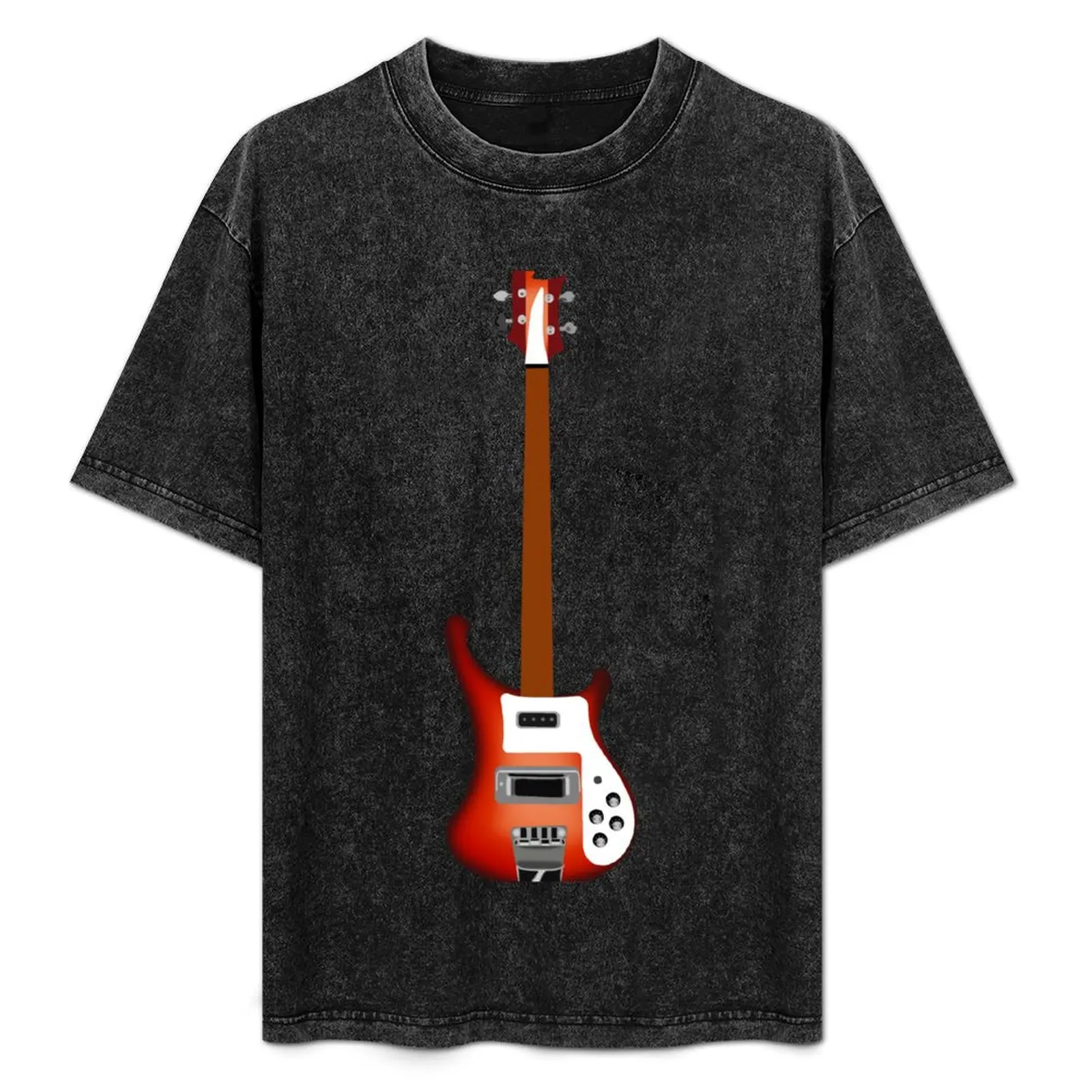 

Fireglo 4001 Rick Bass Electric Bass Guitar T-Shirt Basic Plain Short Sleeve Crew Neck Tee